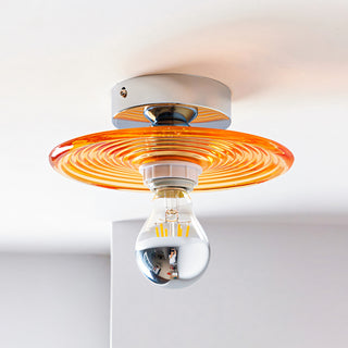 Orbit Ripple Glass Wall Sconce