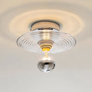 Orbit Ripple Glass Wall Sconce