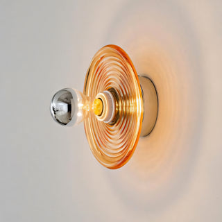 Orbit Ripple Glass Wall Sconce