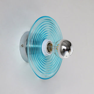 Orbit Ripple Glass Wall Sconce