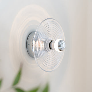 Orbit Ripple Glass Wall Sconce