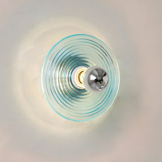 Orbit Ripple Glass Wall Sconce