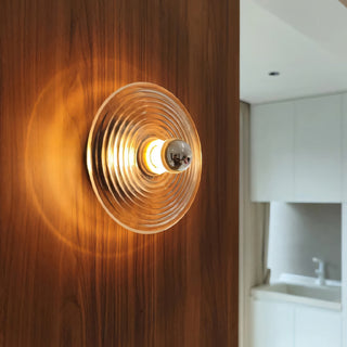 Orbit Ripple Glass Wall Sconce