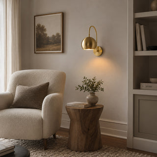 Orbiter Dome Gooseneck Sconce