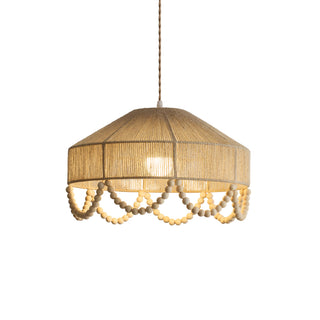 Orelia Beaded Hemp Chandelier