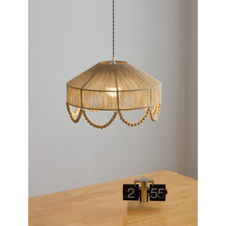 Orelia Beaded Hemp Chandelier