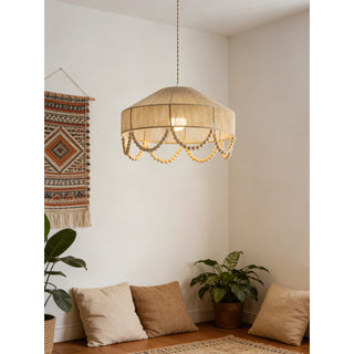 Orelia Beaded Hemp Chandelier