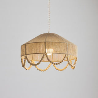 Orelia Beaded Hemp Chandelier