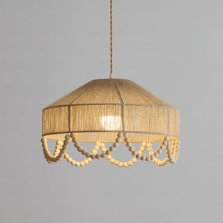 Orelia Beaded Hemp Chandelier