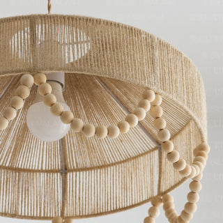 Orelia Beaded Hemp Chandelier