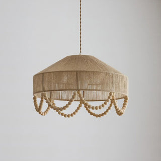 Orelia Beaded Hemp Chandelier