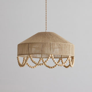 Orelia Beaded Hemp Chandelier