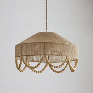 Orelia Beaded Hemp Chandelier