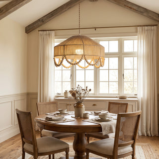 Orelia Beaded Hemp Chandelier