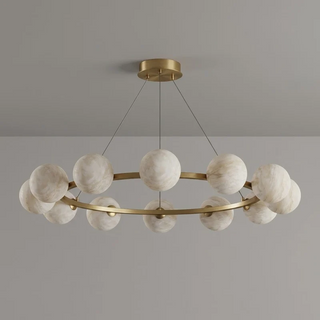 Orionis Alabaster Ring Chandelier