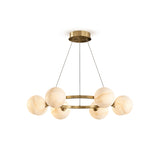 Orionis Alabaster Ring Chandelier