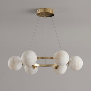 Orionis Alabaster Ring Chandelier – detail 12