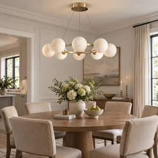 Orionis Alabaster Ring Chandelier – detail 5
