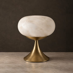 Ottone anticato e bianco (luce calda)