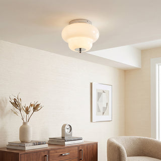 Otto Opal Glass Semi-Flush Mount