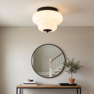 Otto Opal Glass Semi-Flush Mount