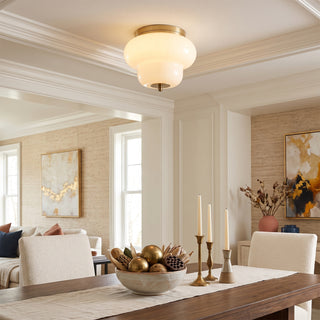 Otto Opal Glass Semi-Flush Mount