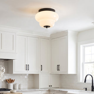 Otto Opal Glass Semi-Flush Mount