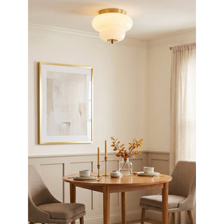 Otto Opal Glass Semi-Flush Mount