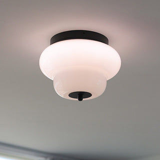 Otto Opal Glass Semi-Flush Mount