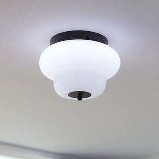 Otto Opal Glass Semi-Flush Mount