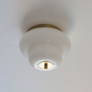 Otto Opal Glass Semi-Flush Mount