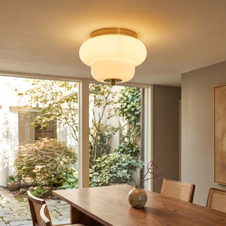 Otto Opal Glass Semi-Flush Mount