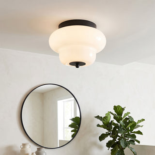 Otto Opal Glass Semi-Flush Mount