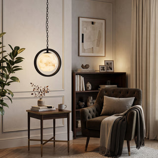 Astra Alabaster Halo Pendant Light