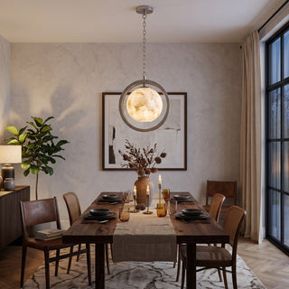 Astra Alabaster Halo Pendant Light