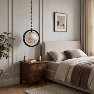 Astra Alabaster Halo Pendant Light