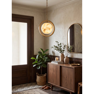 Astra Alabaster Halo Pendant Light