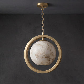 Astra Alabaster Halo Pendant Light