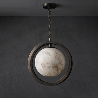 Astra Alabaster Halo Pendant Light