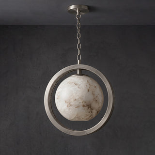 Astra Alabaster Halo Pendant Light