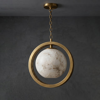 Astra Alabaster Halo Pendant Light