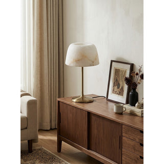Aubrin Alabaster Dome Table Lamp