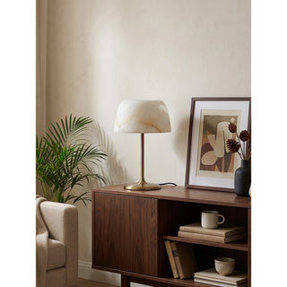 Aubrin Alabaster Dome Table Lamp