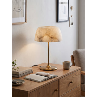 Aubrin Alabaster Dome Table Lamp