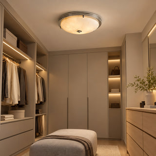 Callisto Alabaster Semi-Flush Mount Ceiling Light