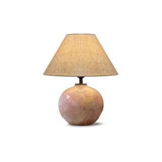Camellia Rose Onyx Table Lamp