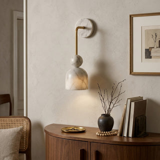 Campana Marble Bell Wall Sconce