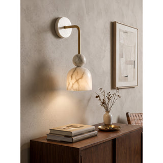 Campana Marble Bell Wall Sconce