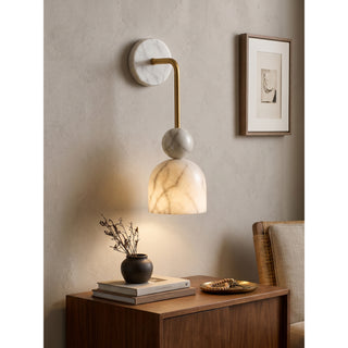 Campana Marble Bell Wall Sconce