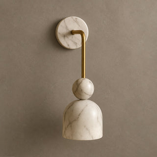 Campana Marble Bell Wall Sconce